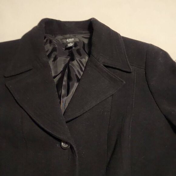 Alfani Woman Black Wool & Rayon 4 Button Jacket Plus Size 1X - Picture 5 of 9